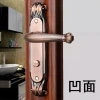 Antique copper-colored zinc alloy door and window handles, kitchen hardware handles, window handles and door handles details Picture